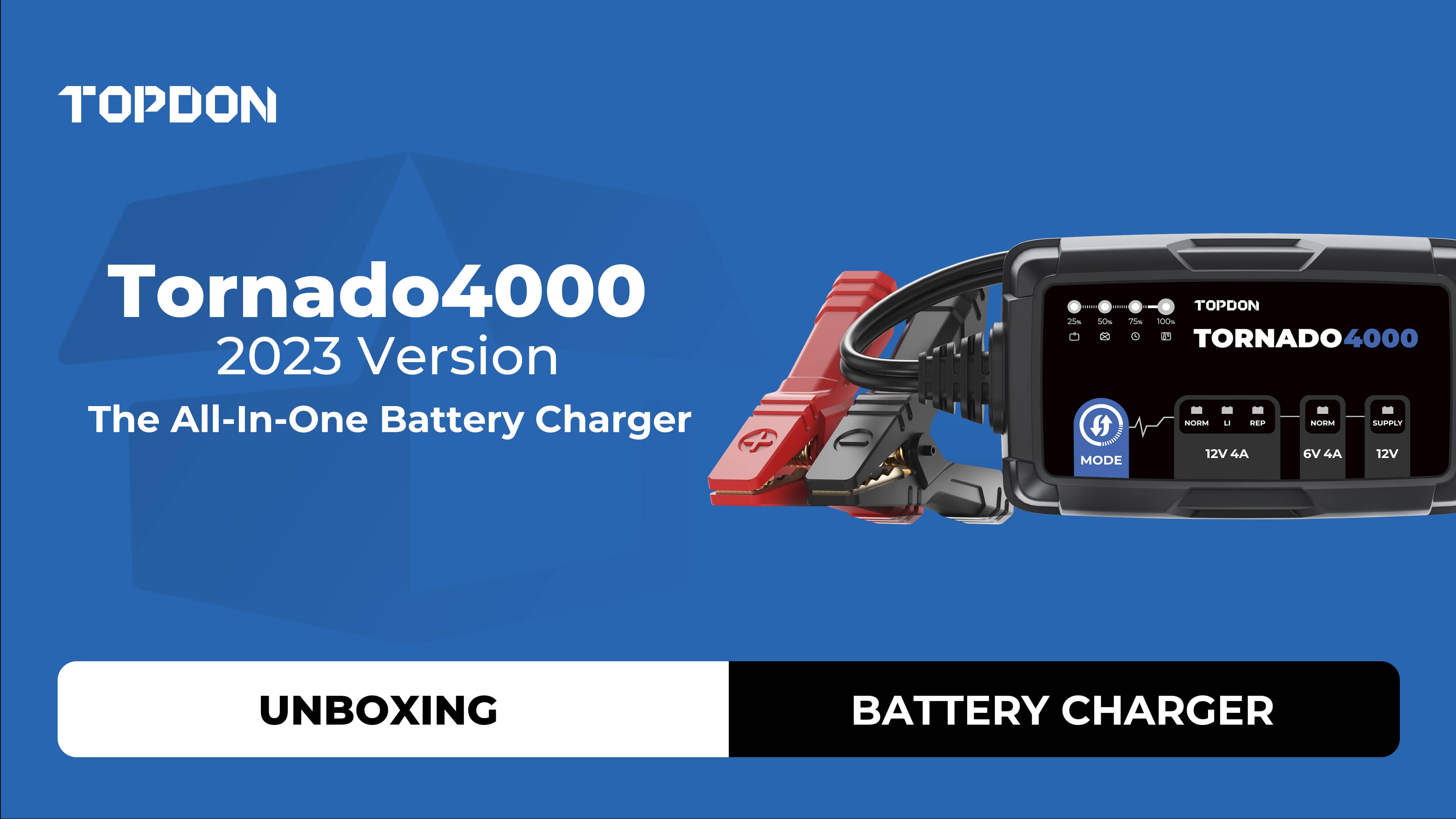 TOPDON Tornado4000 2023 Version | Unboxing | Battey Charger